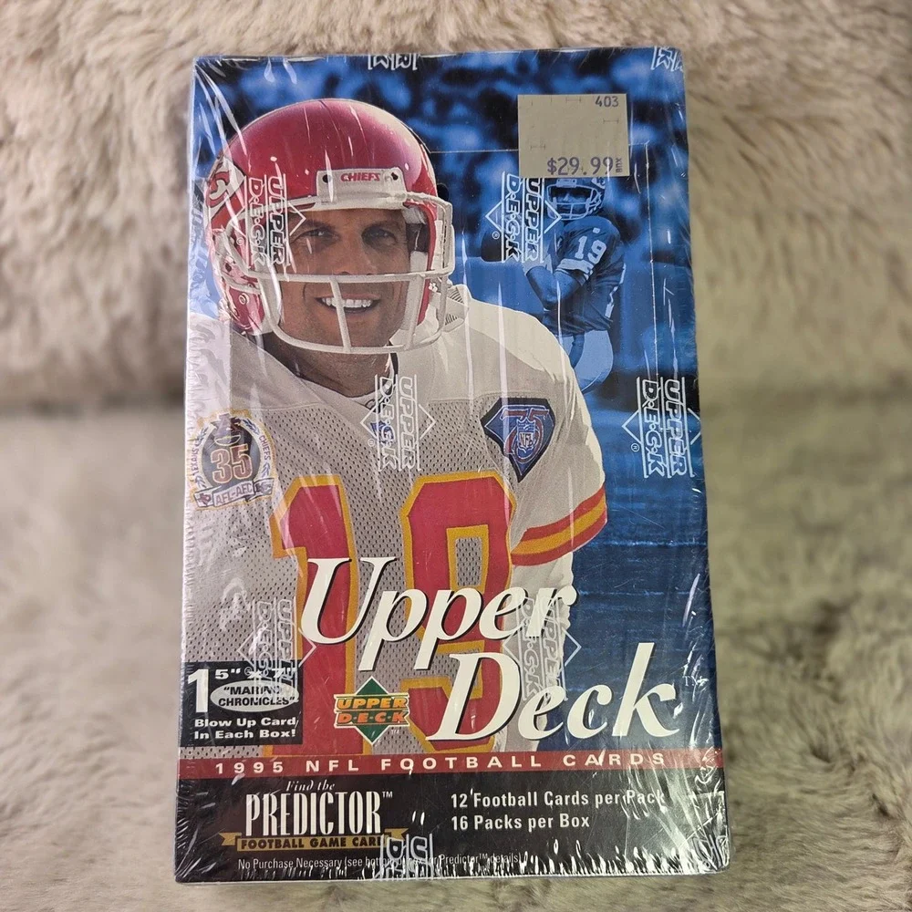 1995 Upper Deck NFL Football Cards Sealed Hobby Box 16 Packs Joe Montana 15838
